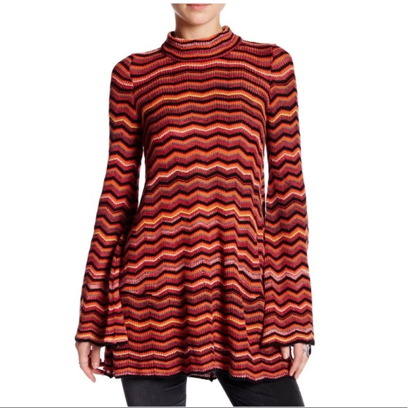 ⛔️SOLD⛔️Free People Ziggy Sweater Knit Tunic Dres - Picture 2 of 14